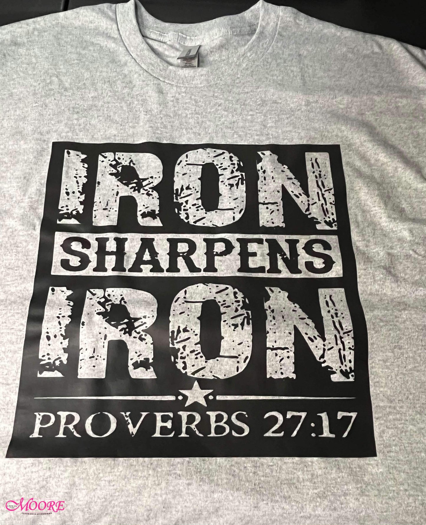 Iron Sharpen Iron Proverbs 27:17 T-Shirt