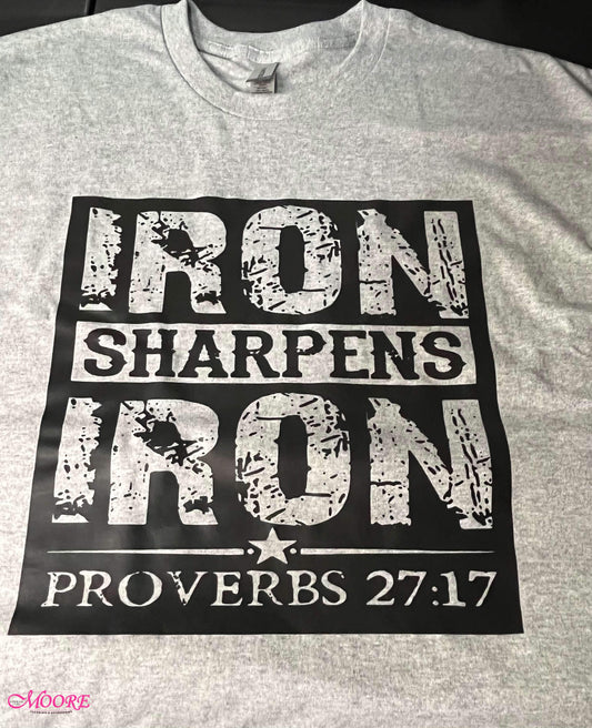 Iron Sharpen Iron Proverbs 27:17 T-Shirt
