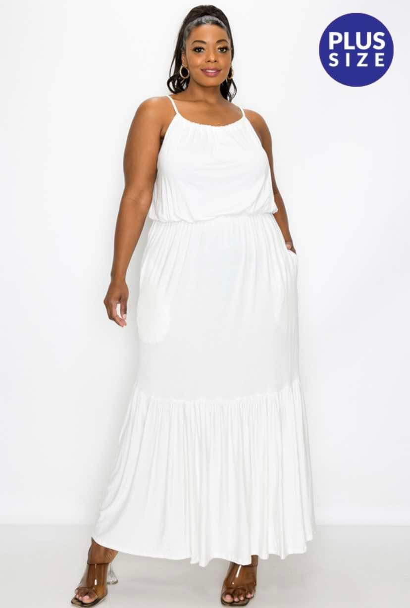White Dress Plus Size