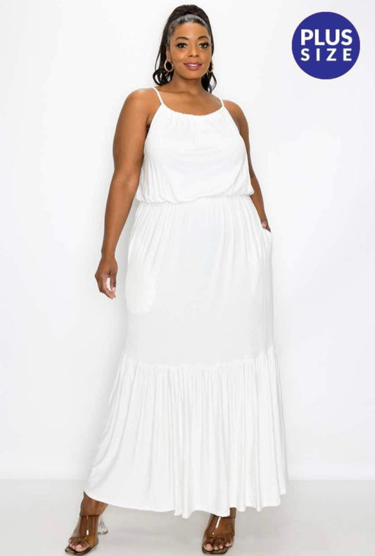 White Dress Plus Size