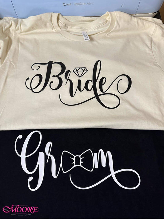 Bride & Groom Tshirt Bundle (Unisex Sizes)
