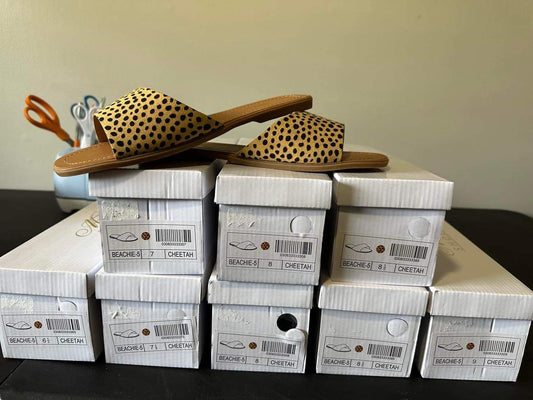 Cheetah Beachie Sandles